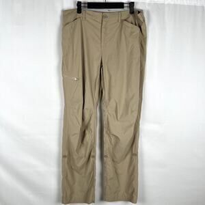 Orvis Women Size 14 Trout Bum Fishing/Hiking Ankle Roll‎ Tab Chino/Pants Beige